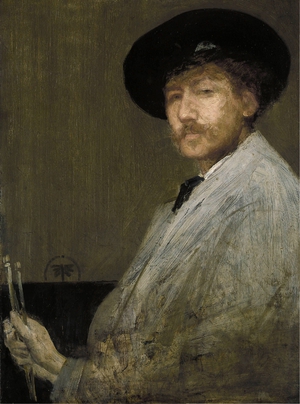 James Abbott McNeill Whistler, Whistler Self-Portrait, Painting on canvas