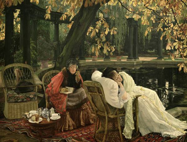 The Convalescent. The painting by James Tissot