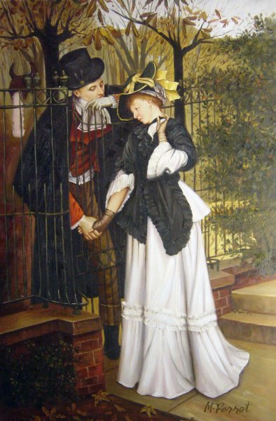 A Farewell. The painting by James Tissot