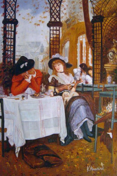 A Luncheon. The painting by James Tissot