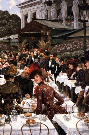 Famous paintings of Cafe Dining: Artists' Ladies