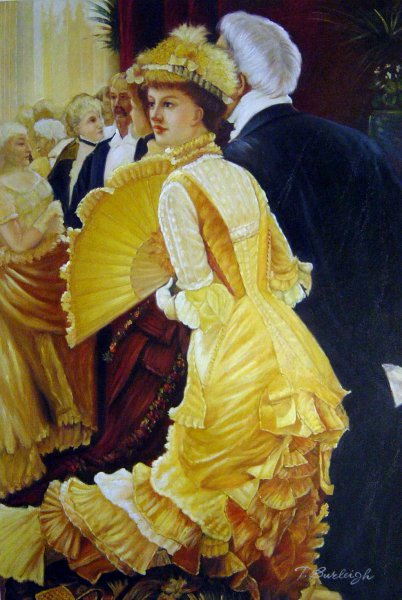 At The Ball. The painting by James Tissot