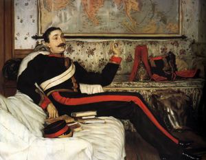 James Tissot, Colonel Frederick Gustavus Barnaby, Painting on canvas