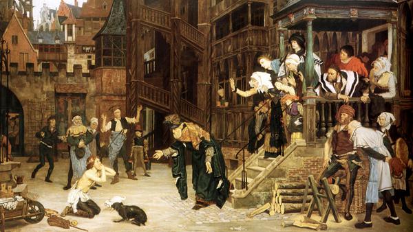 Return Of The Prodigal Son. The painting by James Tissot
