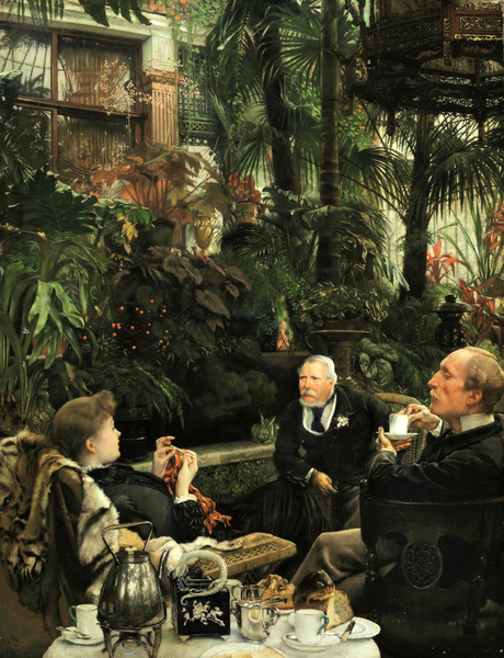 Rivals. The painting by James Tissot