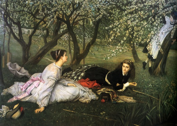 Spring. The painting by James Tissot