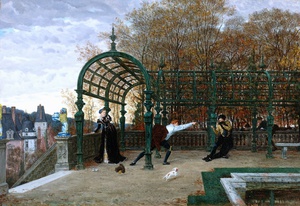 James Tissot, The Attempted Abduction, Painting on canvas