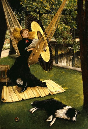 James Tissot, The Hammock, Painting on canvas