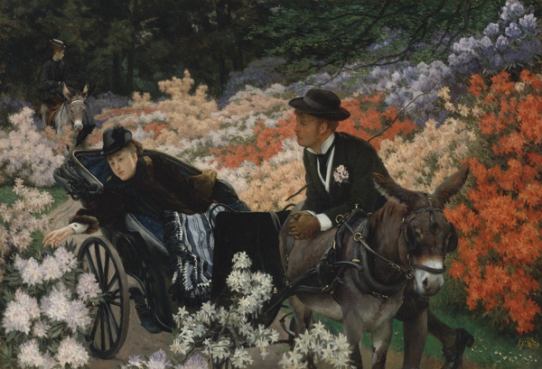 The Morning Ride. The painting by James Tissot