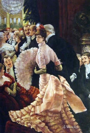James Tissot, The Political Lady, Painting on canvas