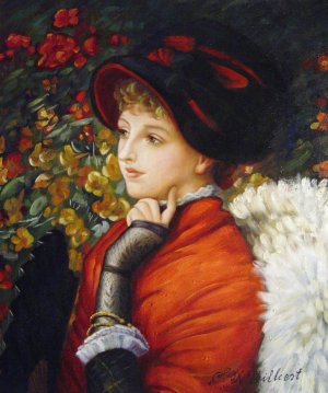 James Tissot, Type Of Beauty, Painting on canvas