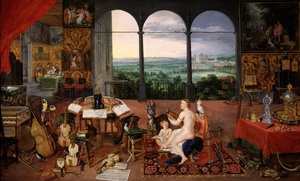 Jan Brueghel the Elder, Sense of Hearing, Painting on canvas