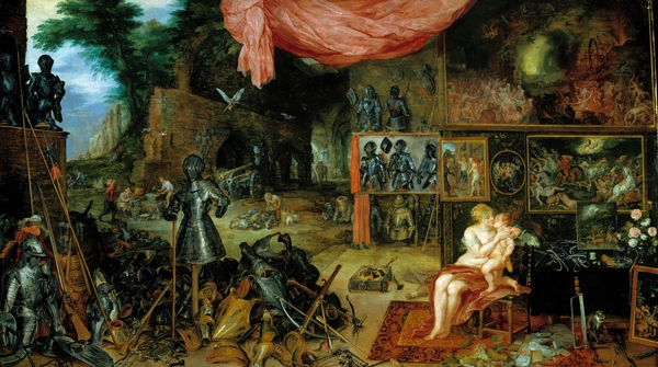 Sense of Touch. The painting by Jan Brueghel the Elder