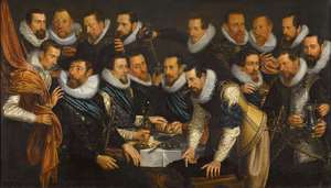 Reproduction oil paintings - Jan Tengnagel - Officers and other Civic Guardsmen of the XIth District of Amsterdam