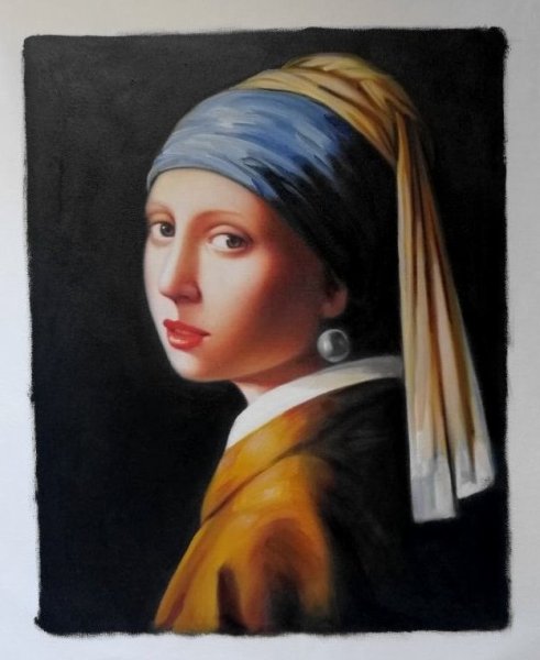 A Girl With A Pearl Earring Oil Painting Reproduction