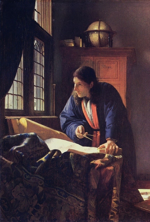 Jan Vermeer, Geographer, Painting on canvas