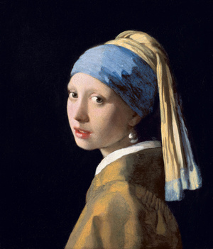 Girl with a Pearl Earring Oil Painting by Jan Vermeer - Best Seller