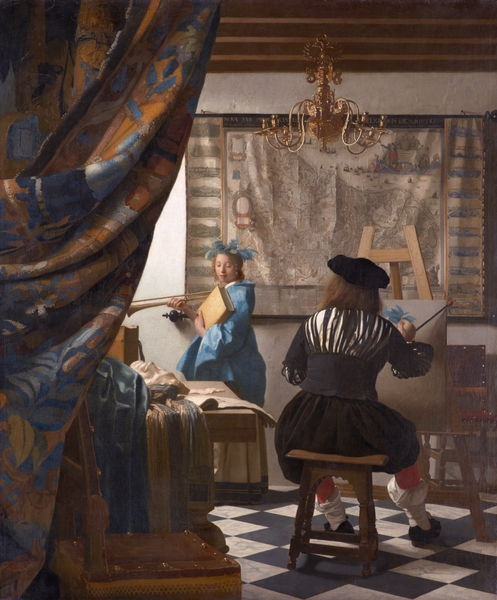 The Art of Painting. The painting by Jan Vermeer