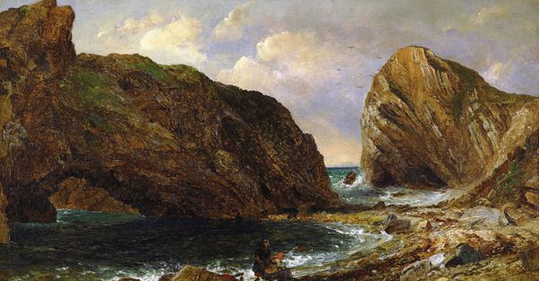 By the Sea, Lulworth. The painting by Jasper Francis Cropsey