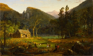 Jasper Francis Cropsey, Eagle Cliff, Franconia Notch, New Hampshire, Painting on canvas