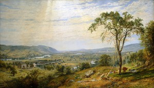Reproduction oil paintings - Jasper Francis Cropsey - The Valley of Wyoming