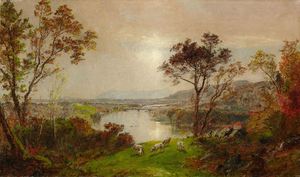 Jasper Francis Cropsey, Wyoming Valley, Painting on canvas