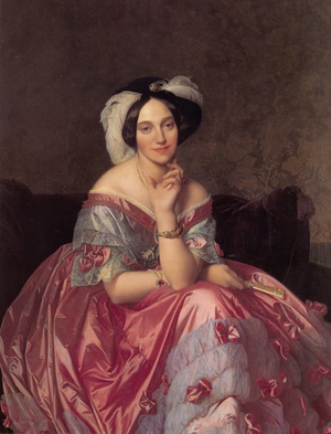 Jean-Auguste Dominique Ingres, Baronne de Rothschild, Painting on canvas