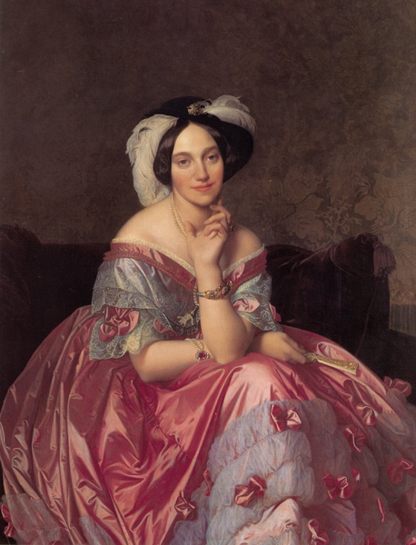Baronne de Rothschild. The painting by Jean-Auguste Dominique Ingres