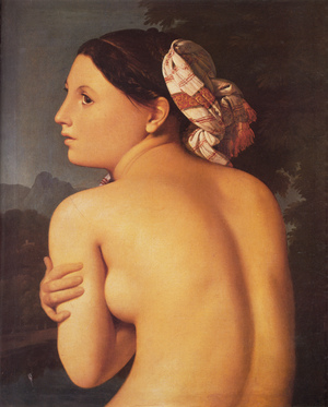 Jean-Auguste Dominique Ingres, Half-Figure of a Bather, Art Reproduction