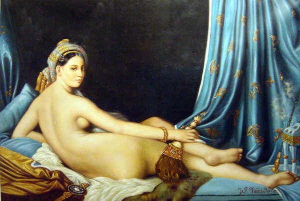 La Grand Odalisque. The painting by Jean-Auguste Dominique Ingres