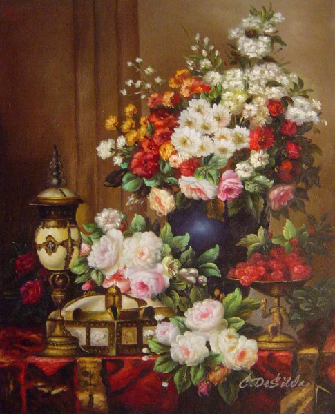 Still Life. The painting by Jean Baptiste Robie