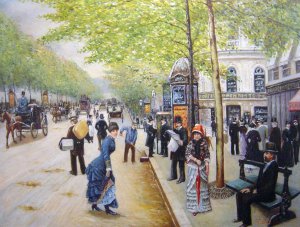 Jean Beraud, Boulevard Des Capucines, Painting on canvas