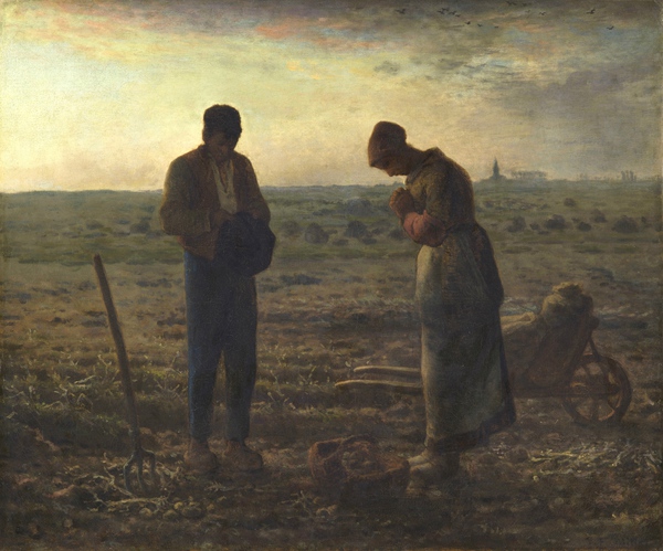 Angelus. The painting by Jean-Francois Millet