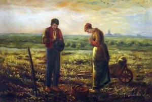 Jean-Francois Millet, The Angelus, Painting on canvas