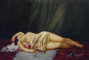Reproduction oil paintings - Jean Frederic Bazille - Reclining Nude