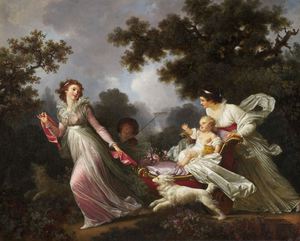 Reproduction oil paintings - Jean-Honore Fragonard - The Beloved Child