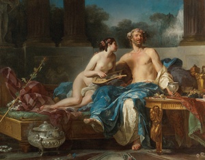 Jean II Restout, The Pleasures Of Anacreon, Painting on canvas