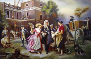 Famous paintings of Men and Women: Building The Cradle Of Liberty