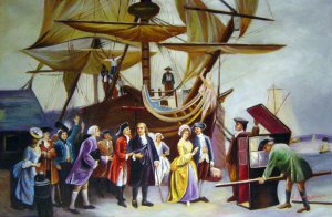 Famous paintings of Ships: Franklin's Homecoming