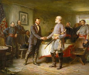Famous paintings of Men: Grant and Lee: Let Us Have Peace 
