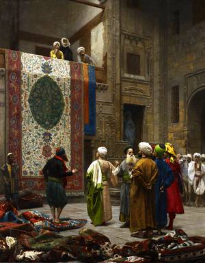 Jean-Leon Gerome, A Carpet Merchant, Painting on canvas