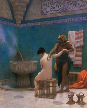 Jean-Leon Gerome, Moorish Bath, Painting on canvas