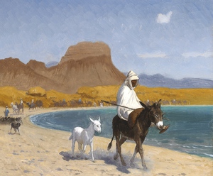Reproduction oil paintings - Jean-Leon Gerome - The Gulf of Aqaba