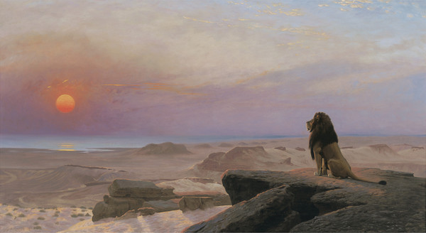 The Two Majesties. The painting by Jean-Leon Gerome