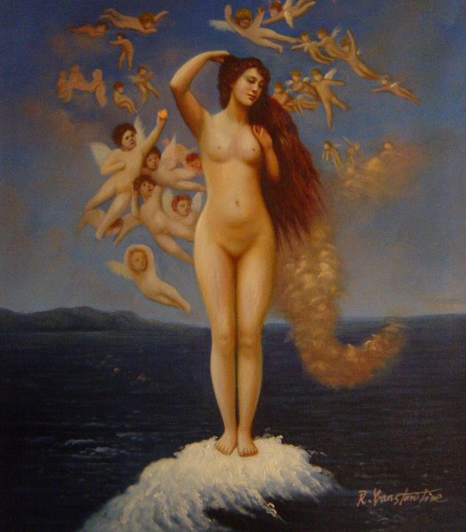 Venus Rising. The painting by Jean-Leon Gerome