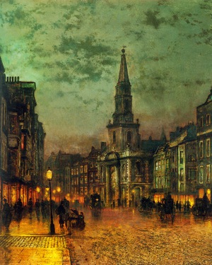 Famous paintings of Street Scenes: Along Blackman Street, London