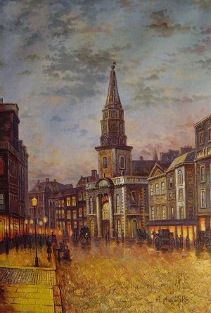 John Atkinson Grimshaw, Blackman Street, London, Painting on canvas