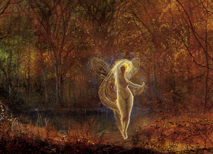 John Atkinson Grimshaw, Dame Autumn has a Mournful Face, Painting on canvas