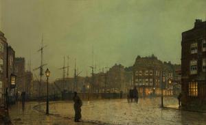Reproduction oil paintings - John Atkinson Grimshaw - Going Home by Moonlight