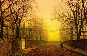 John Atkinson Grimshaw, Golden Autumn, Painting on canvas
